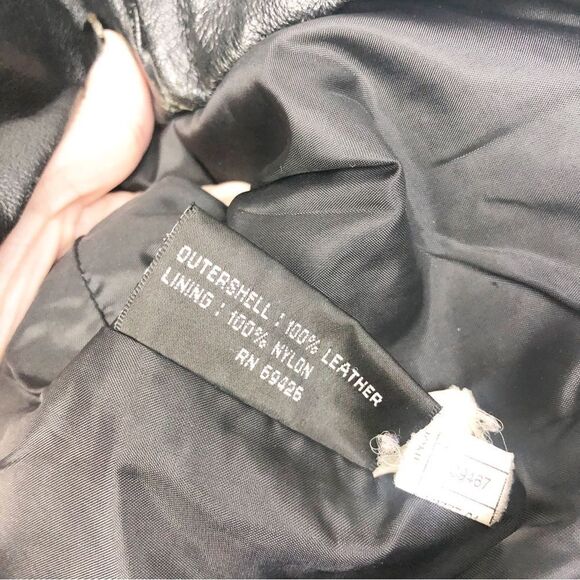 WILSONS LEATHER | Kids Black Leather Zip Front Jacket Youth Size Large - Picture 10 of 10